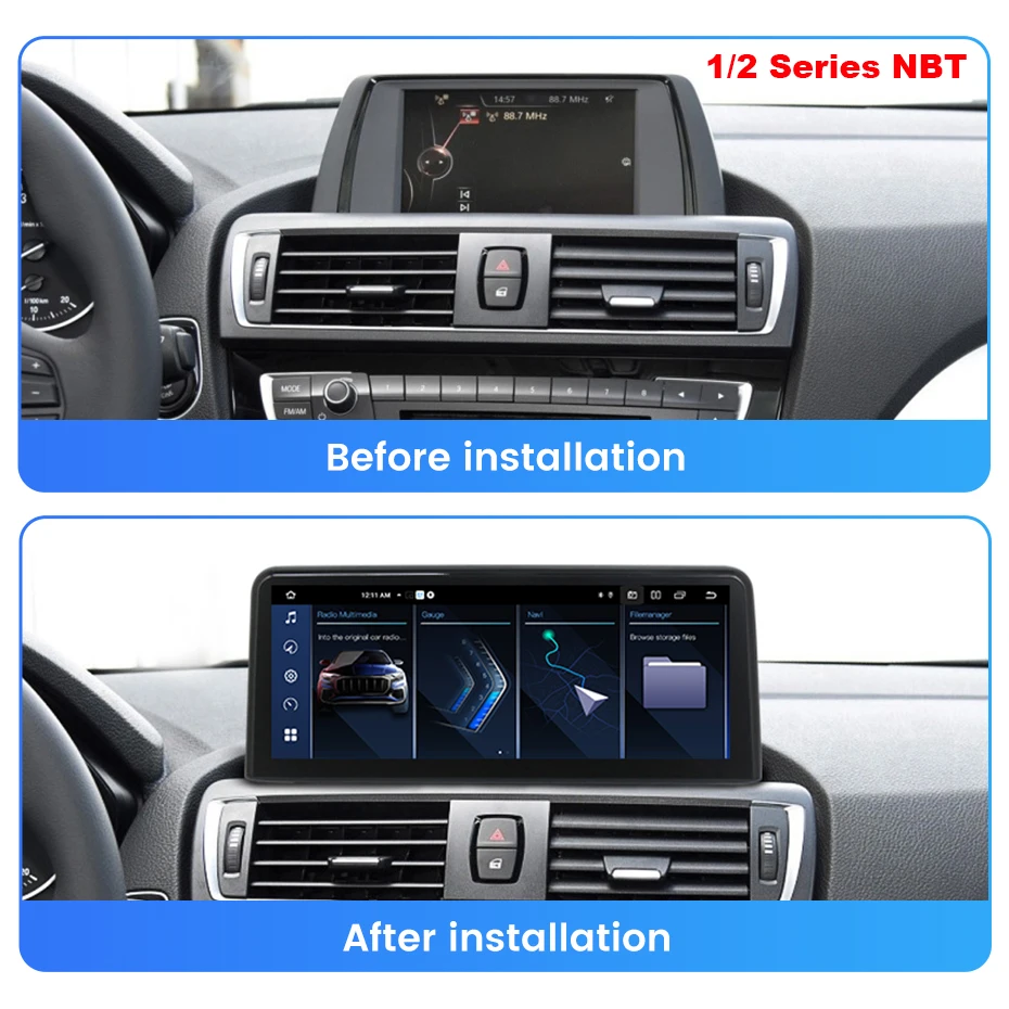 NaviFly MN-X EU Stocks Wireless Carplay Android Auto For BMW 1/2/3