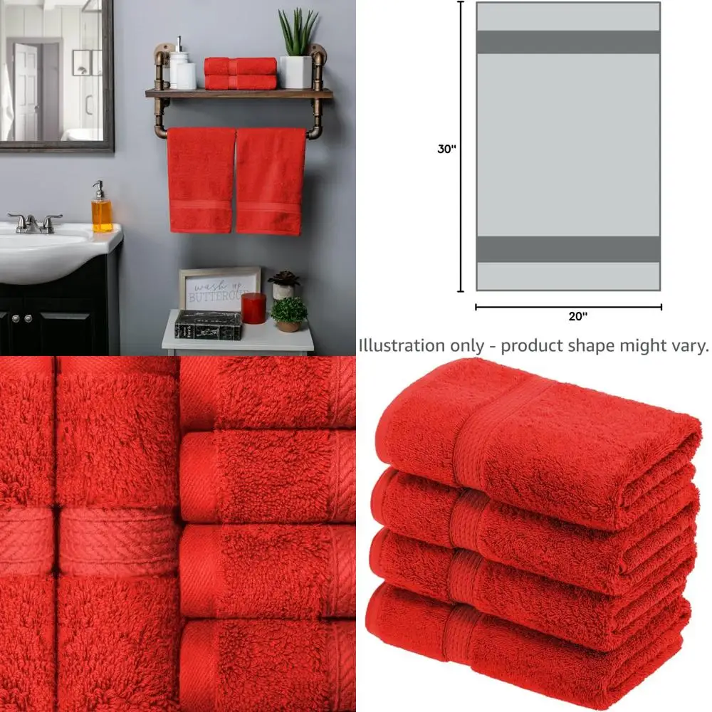 

Роскошный набор полотенец из египетского хлопка, полотенца для рук из 4 предметов для душа и ванной комнаты, разные дизайны 20x30 дюймов