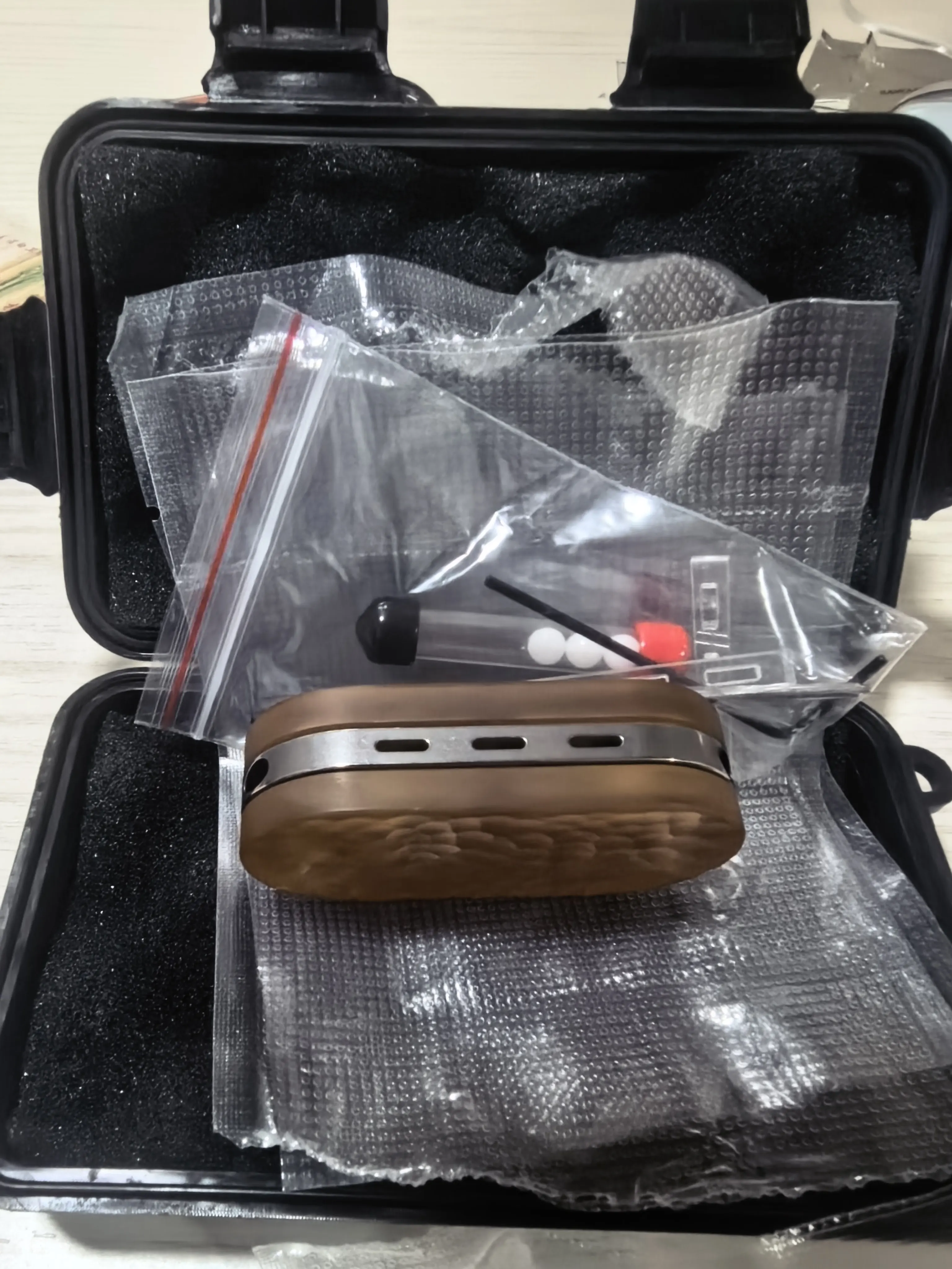 Used shell S2 tuning fork, amber PEI case