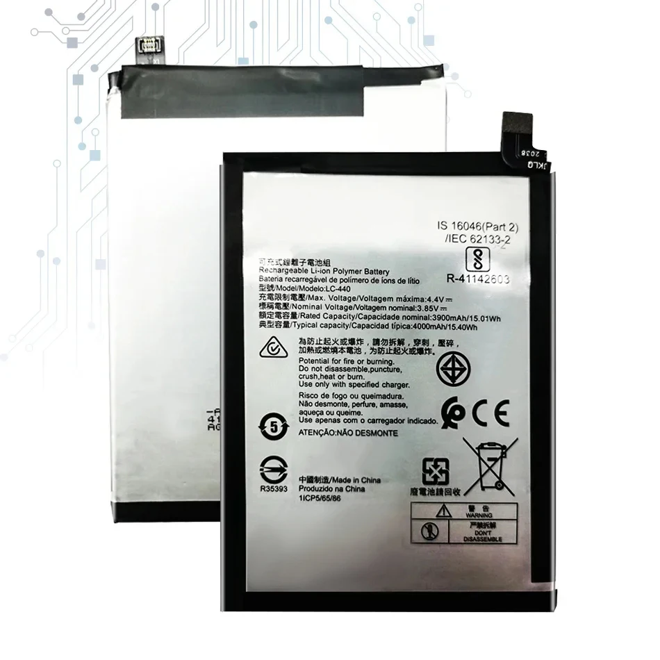 Batteria LC-440 da 3900 mAh per Nokia 5.3 TA-1234 TA-1223 TA-1227 TA-1229 Batteria di alta qualità