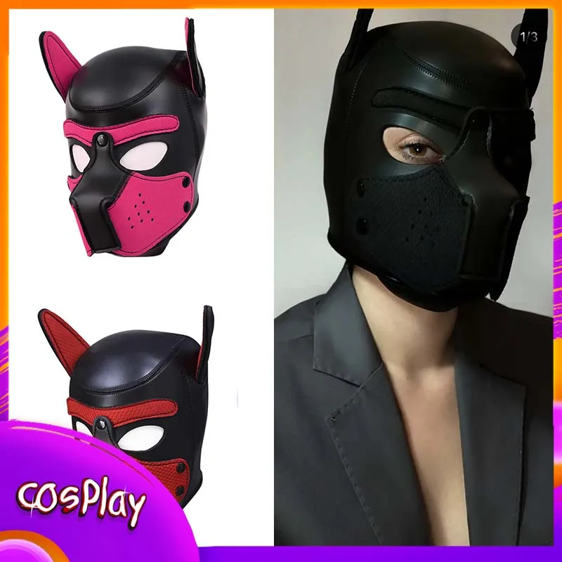 

Halloween Cos Mask Cos Dog Mask Cosplay Costumes Comic-Con Exhibition Masquerade Party Carnival Props Adult Women Men Gift