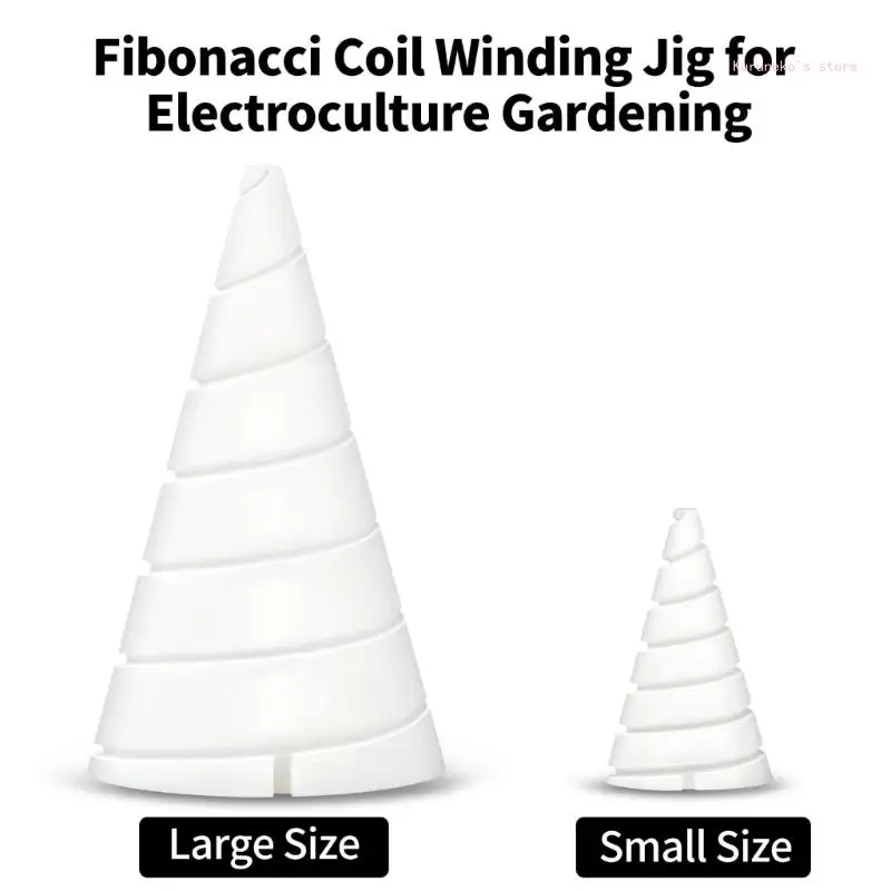 2Pieces Fibonaccis Coil Winding Jig for Electroculture Gardening Wire Antenna Jig for Growing Plant Vegetables