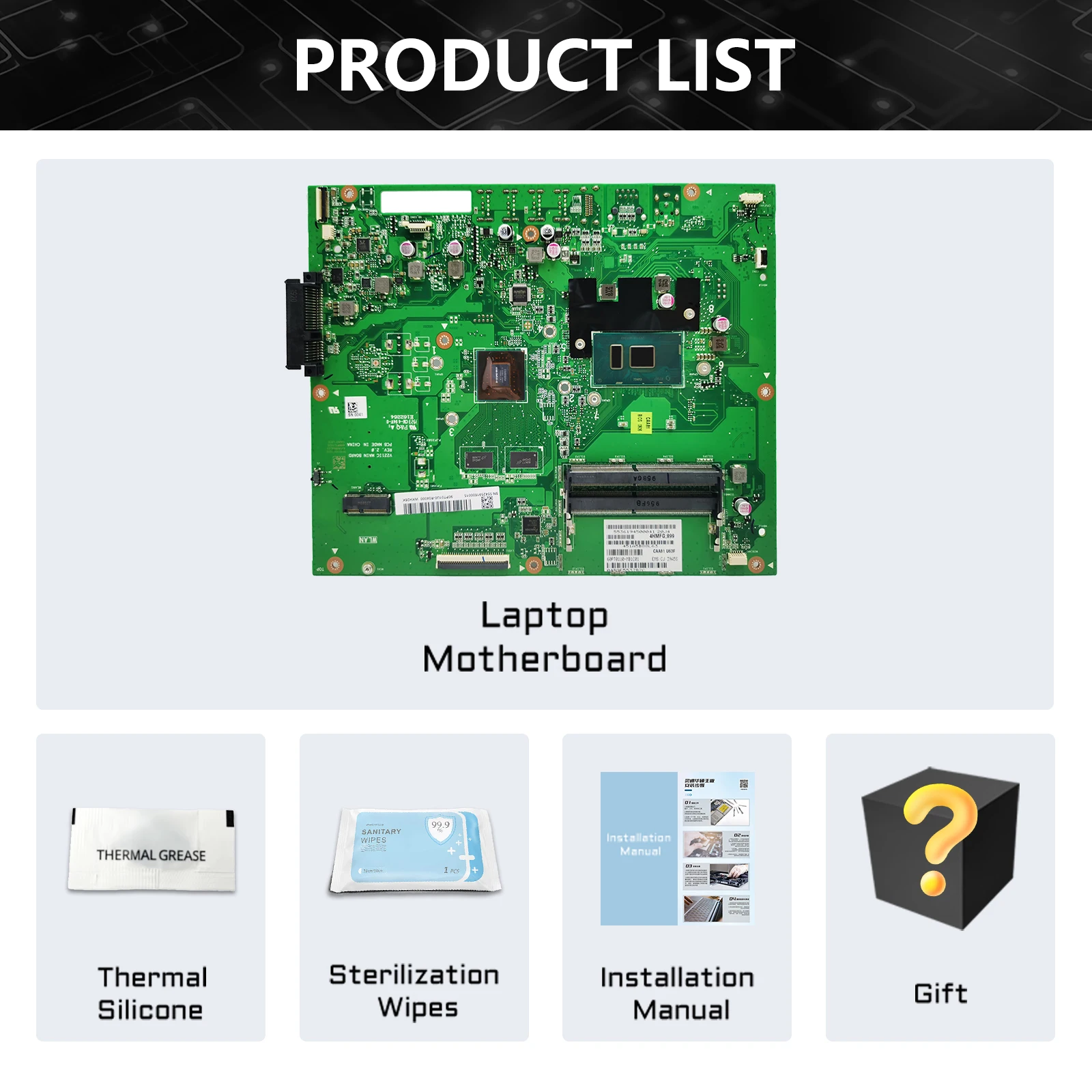 V221IC Notebook Mainboard For ASUS Vivo AiO V221ID V221 V221ICUK Laptop Motherboard With CPU i3 i5 6th/7th Gen 930MX