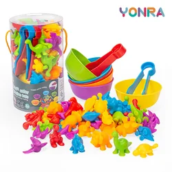 Counting Animal Sorting Toys for Toddlers Preschool Learning Activities for Math Color Cognition Montessori Baby STEM Gift