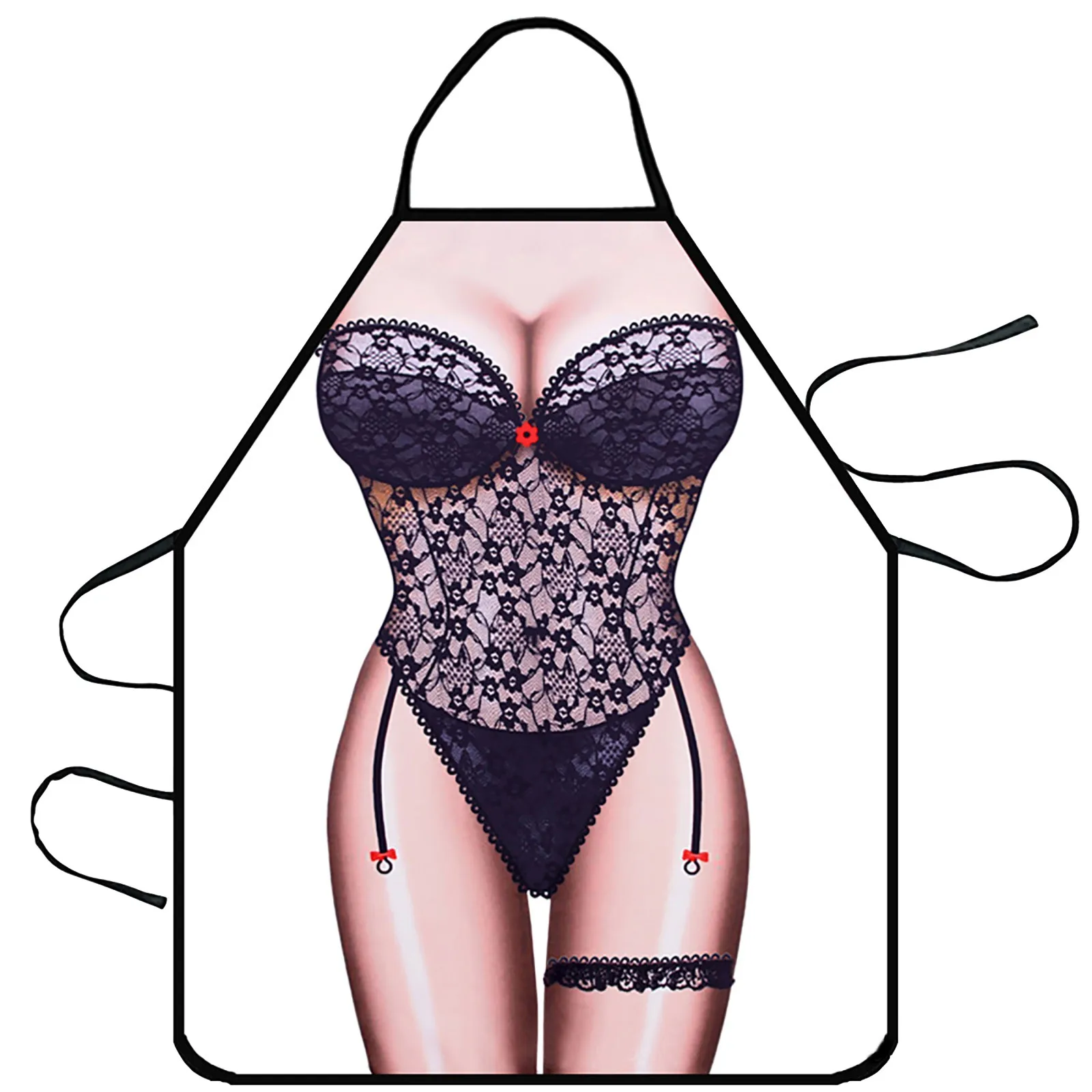 Funny Apron For Women And Men Creative Figure Printed Kitchen Apron BBQ Cleaning Cooking Stain-proof Clothing