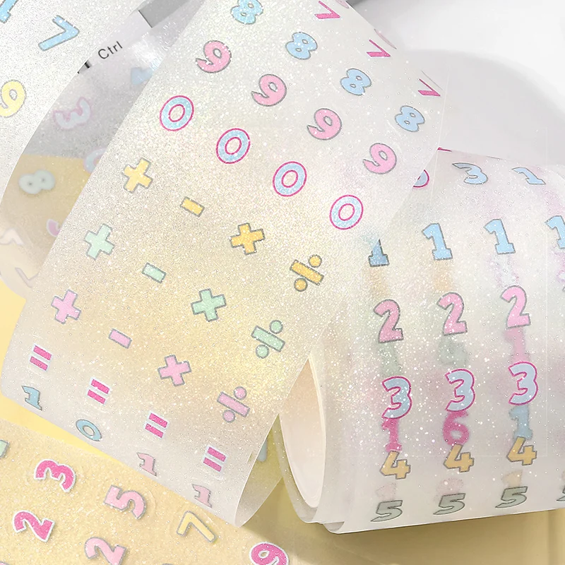 

50 мм * 3 м Kawaii Ins Pixel Flash песок высечка наклейки DIY дневник скрапбук чехол для телефона декоративный материал милые наклейки