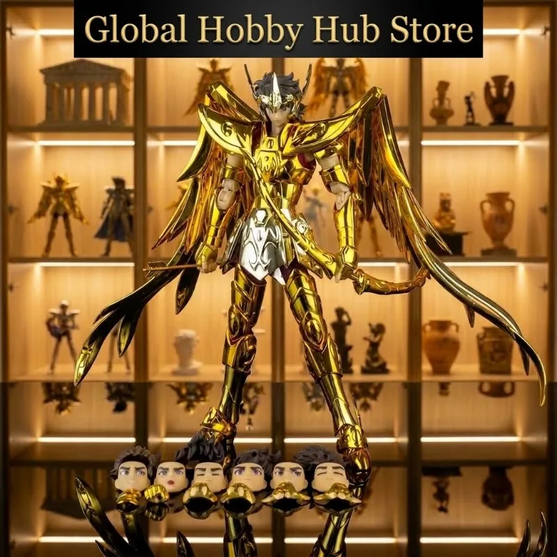 【In Stock】Saint Seiya CS Sagittarius Aiolos With Seiya Head Myth Cloth EX Gold Knights of the Zodiac Diecast Metal Armor Gift