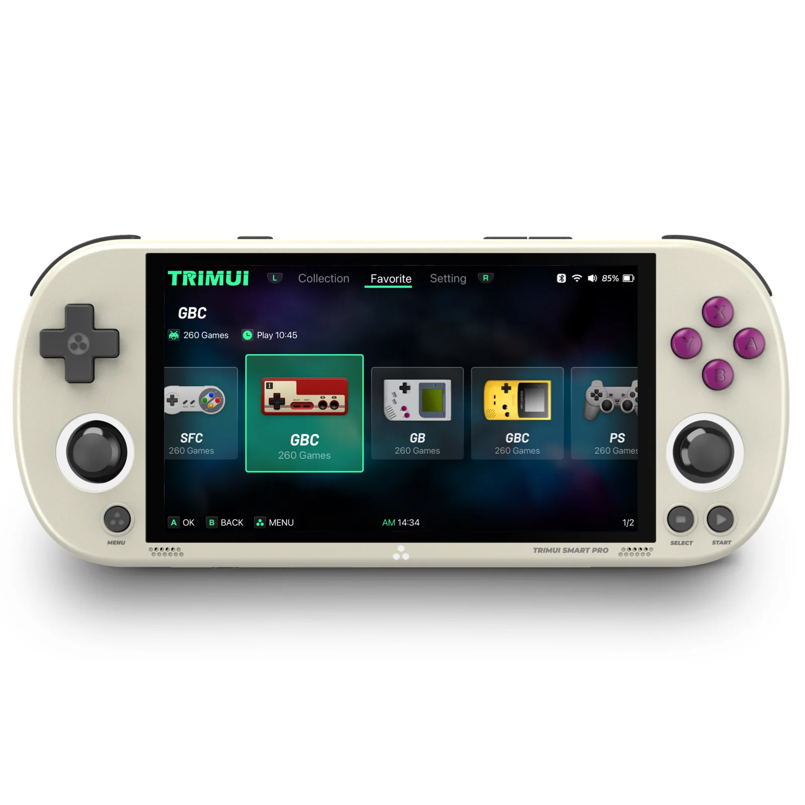 

Trimui Smart Pro Vintage Handheld Game Console Wireless Handheld Gamer Console Retro Arcade 4.96 Inch HD IPS Screen Game Console