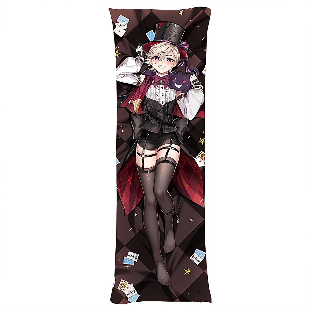 Genshin Impact Lyney Dakimakura 2WAY Hing Body Case Anime Otaku Pillow Cushion Cover Xmas Gifts