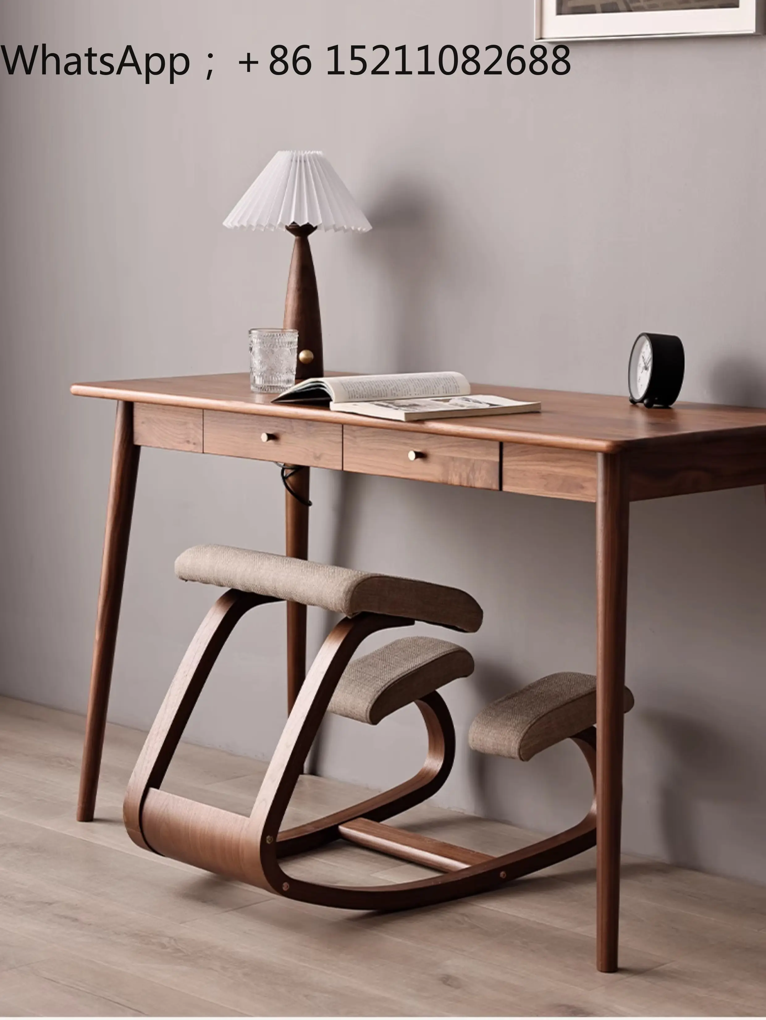 SCY computer chair home comfort sedentary staff office chair solid wood study chair sitting posture correction