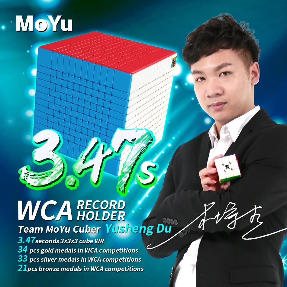 

MoYu Meilong 12x12 Magic Cube 12 Layer Professional Speed Cube Children's Gift Puzzle Toys Game Infinite Cubo Magico 12X12X12