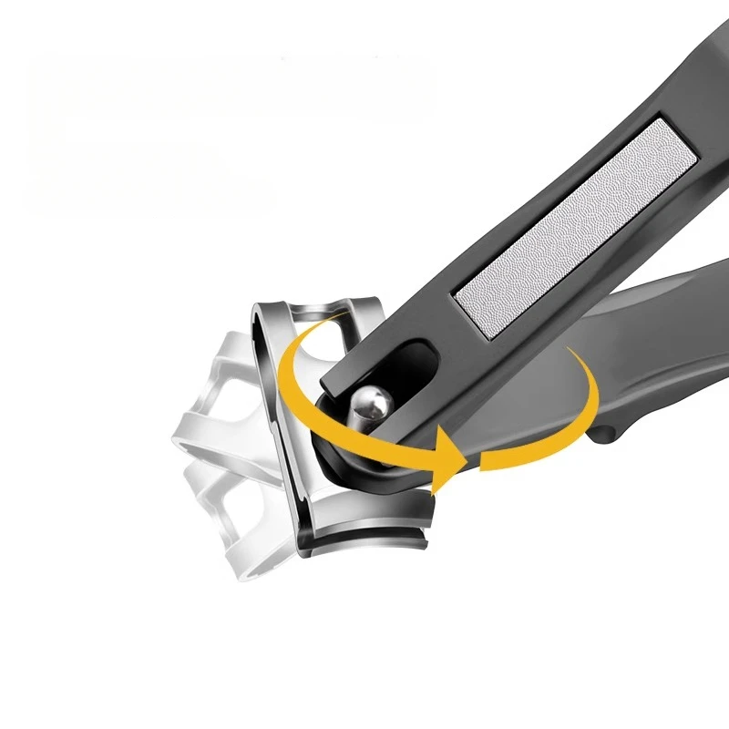 New 360ยฐ nail clippers Elderly nail clippers Thick nails long handle ultra-sharp efficient durable heavy big toe nail clippers