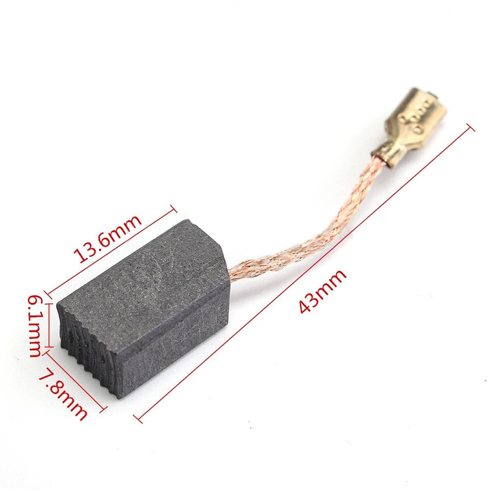 40Pcs Carbon Brushes Motor Carbon Brushes Set Electric Hammer Drill Brush Cutting Polishing Machine For 100-Type Angle Grinder