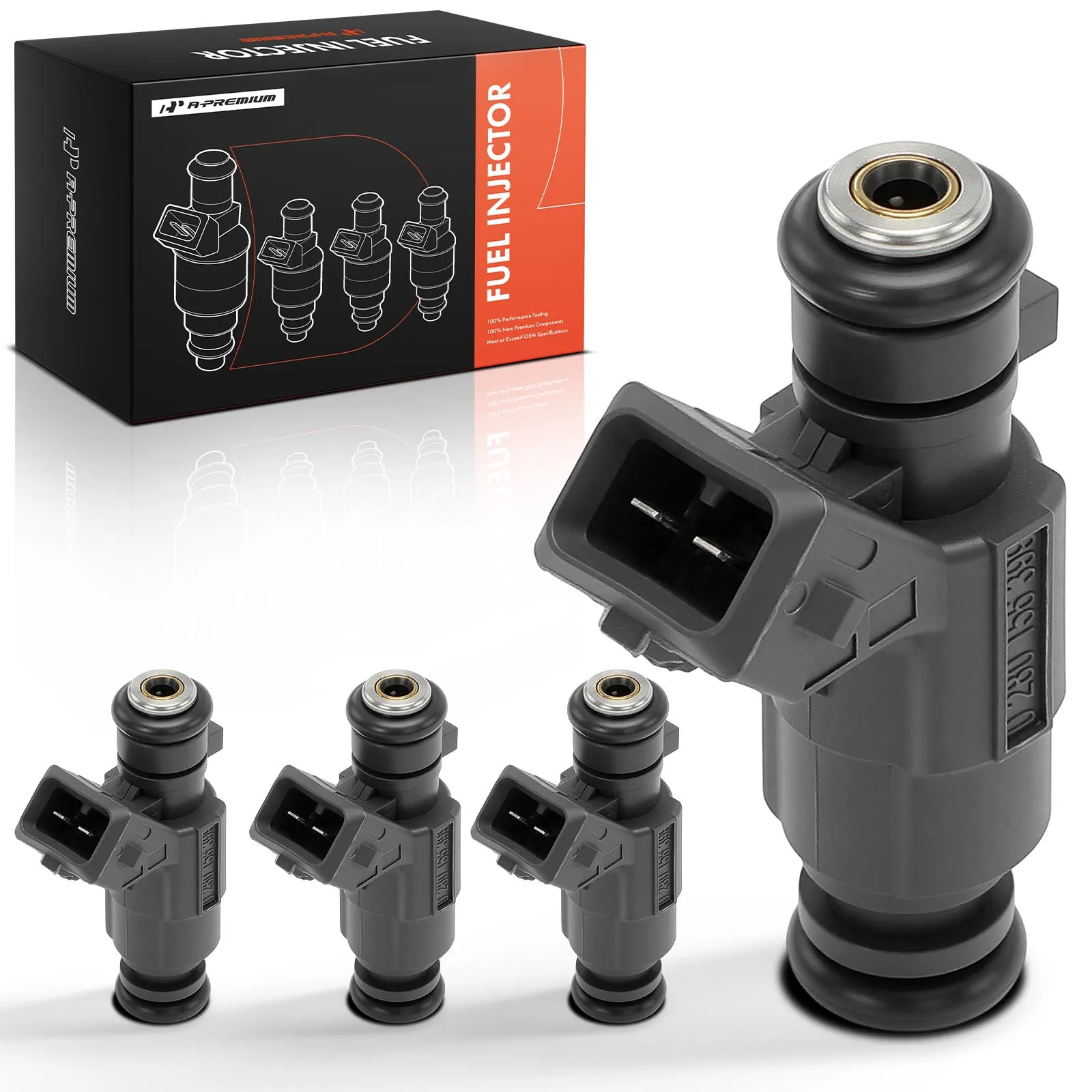 A-Premium 4Pcs Fuel Injectors for Volkswagen Gol 2016-2020 Saveiro 2010-2019 CrossFox 2011-2015 SportVan 2007-2010