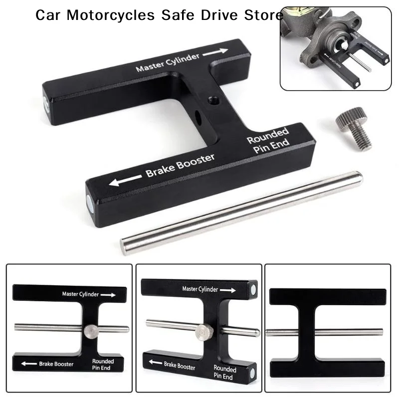 Car Brake Booster Push Master Cylinder Push Rod Length Gauge Rod Adjustment Tool For Adjustable Braking Distance Of Brake Pedal