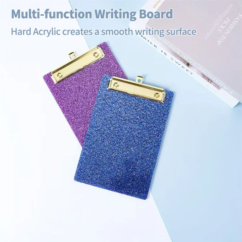 File Folder Clipboard Writing Pad Memo Clip Board Clips Test Paper Storage Organizer School Supplies Business Office Stationary