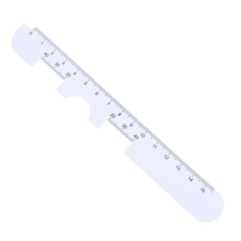4 قطع مستقيمة الحافة PD مسطرة مستشفى عيادة العين أداة طب العيون مقياس حدقة العين