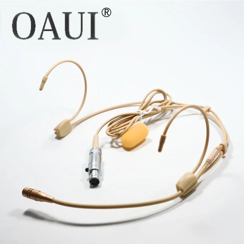 Original Cardioid Headset Microphone Best Sound Quality For Shure Sennheiser MiPro AKG Mini 3Pin TA3F 4Pin TA4F 3.5mm Lock