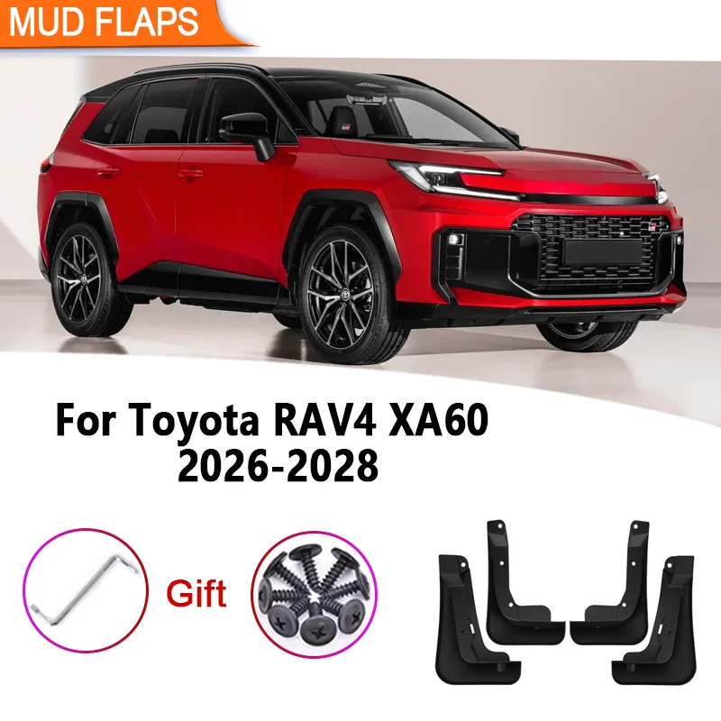 

4Pcs Car Mudguards For Toyota RAV4 XA60 MK6 2026 2027 2028 Fender Anti-Splash Mudflaps Mud Guards Tools Auto Accessories