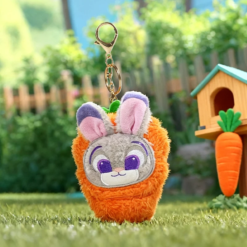 Disney Zootopia Judy Carrot Plush toy Cartoon Cute Doll keyring Throw Pillow Children's Toys Gift