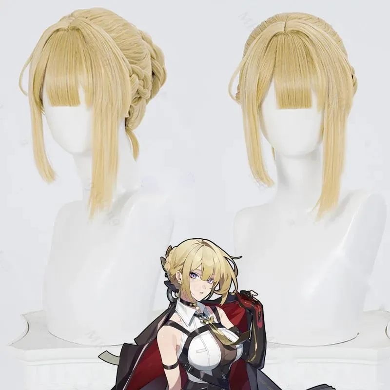 

Zenless Zone Zero Evelyn Chevalier Cosplay Wig Blonde Hair Bun Stars of Lyra Halloween Party for Women Girls Game Props Carnival