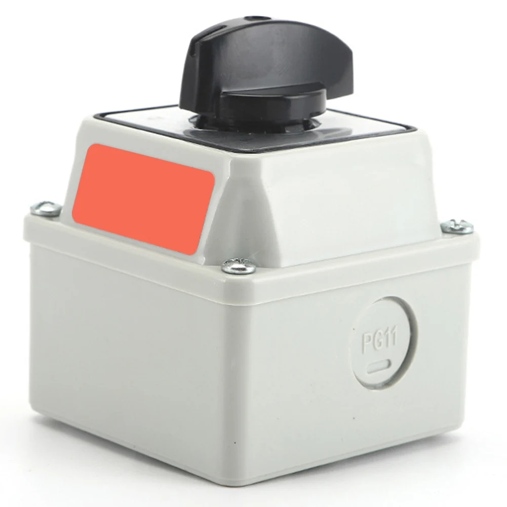 SZW26-20 Changeover Switch 1-0-2 Position Rotary Type IP65 Rated 660V Insulation Voltage 20A Conventional Current