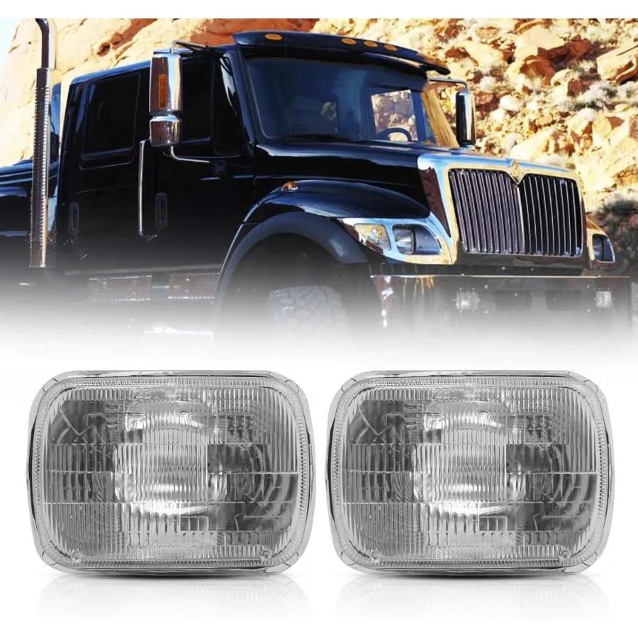 

Headlight Assembly for 20052010 International Treerastar Left Driver Side and Right Passenger Side Pair High Brightness LED Lig