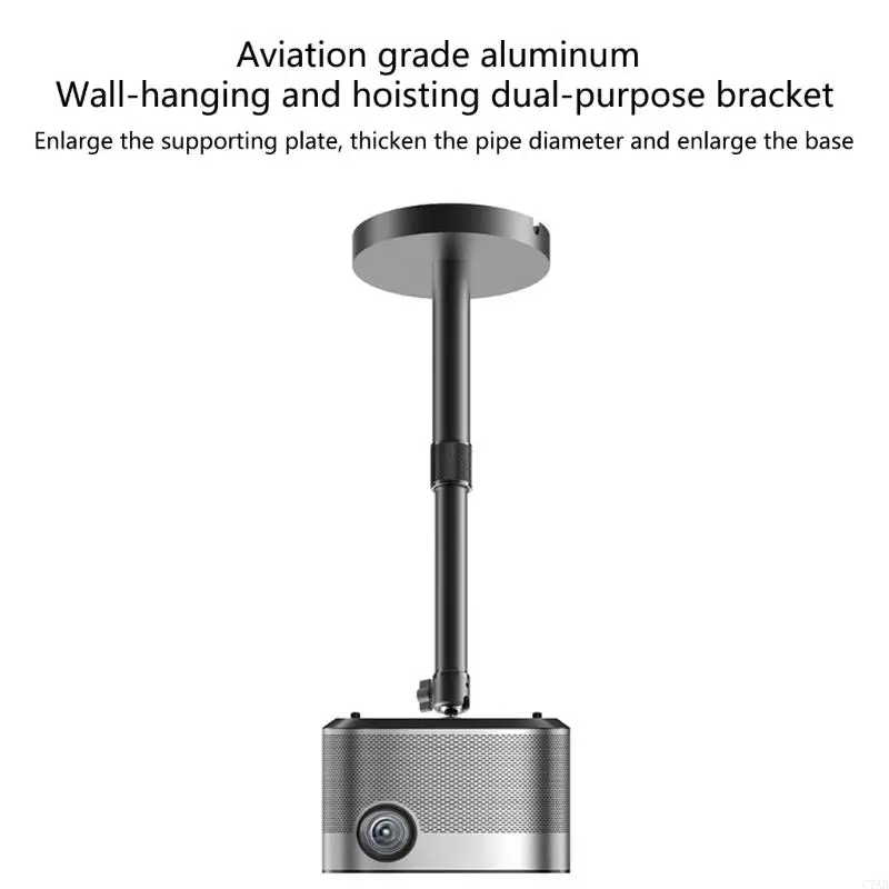 

C7AB Stable Projector Hanging Bracket Holder Aluminum Alloy Organiser Rack Easy Installation for Professional Presentations