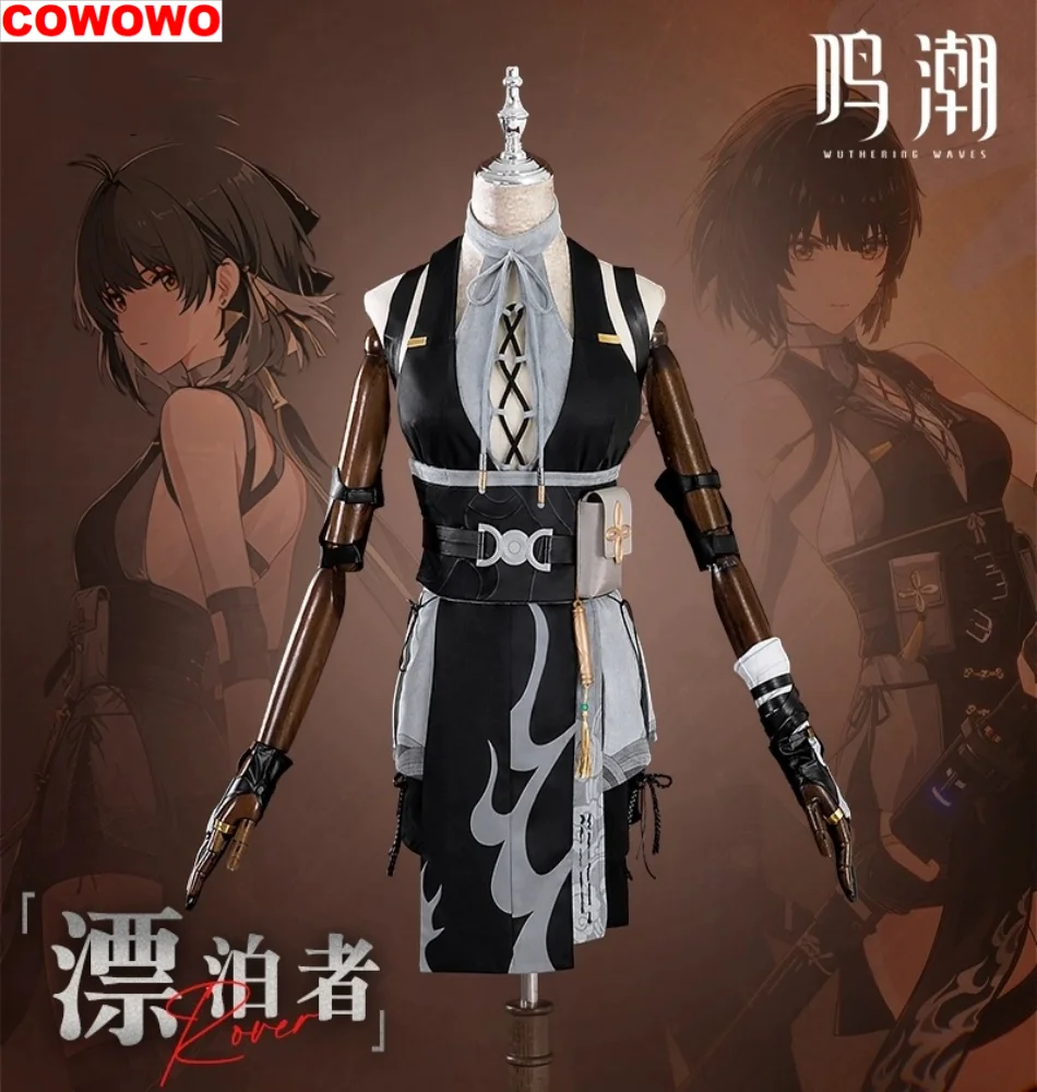 COWOWO Wuthering Waves Heroine Rover Game Suit Sexy Lovely Uniform Cosplay Costume Halloween Carnival Party Outfit Women