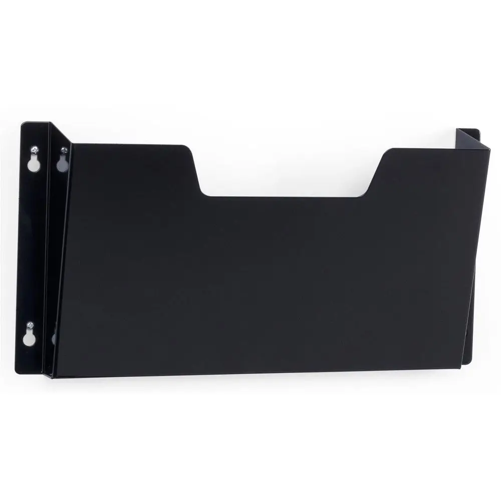 Set of 10 Single Pocket Wall File Holds Medical Chart Black Metal Chart Holder for Door, Letter Size Single Wall File, Hardware