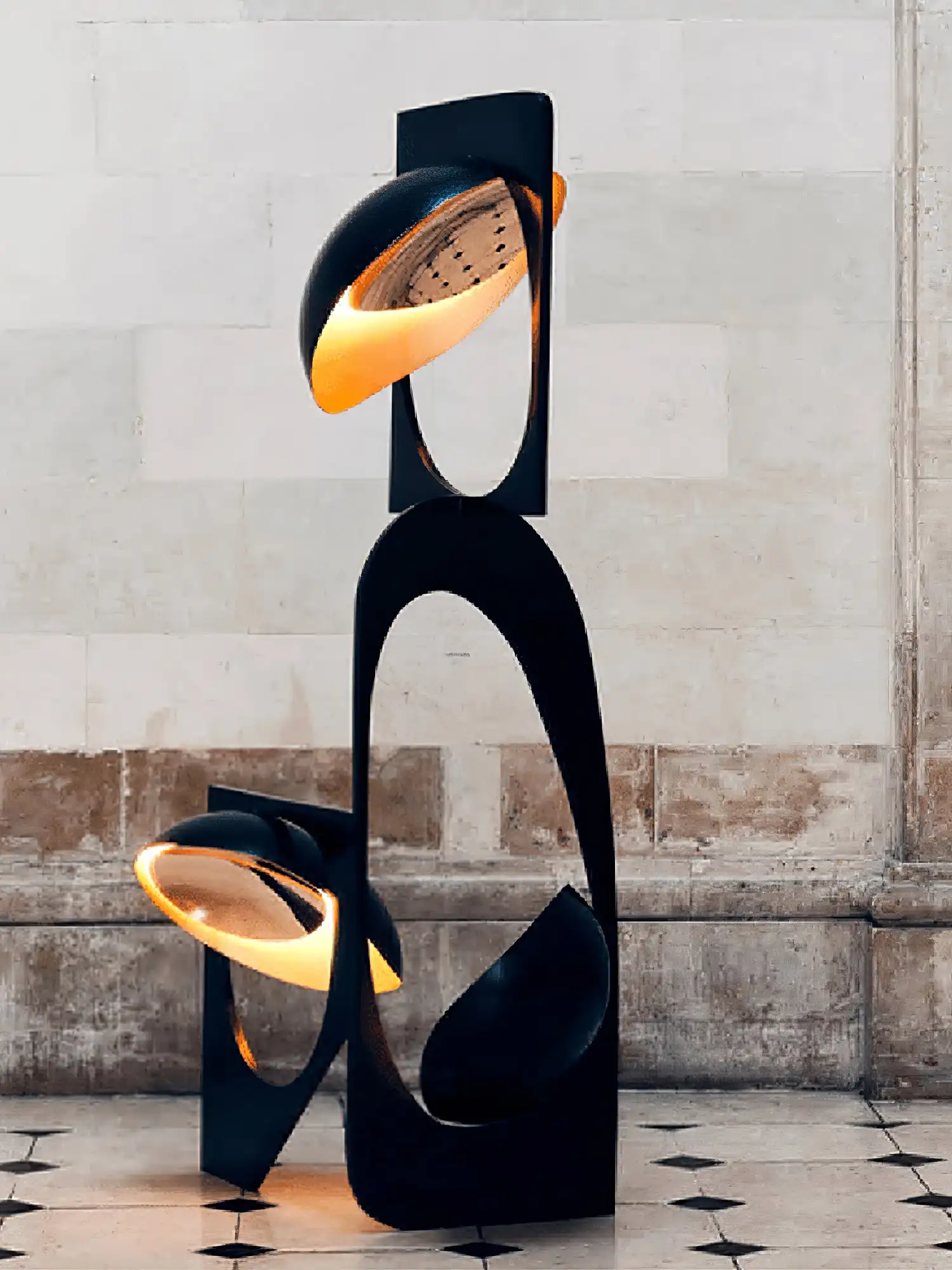 Italy New Designers Showroom Hotel High-end Creative Installation Art Floor Lamp High-grade Light Luxury Ornaments view 4