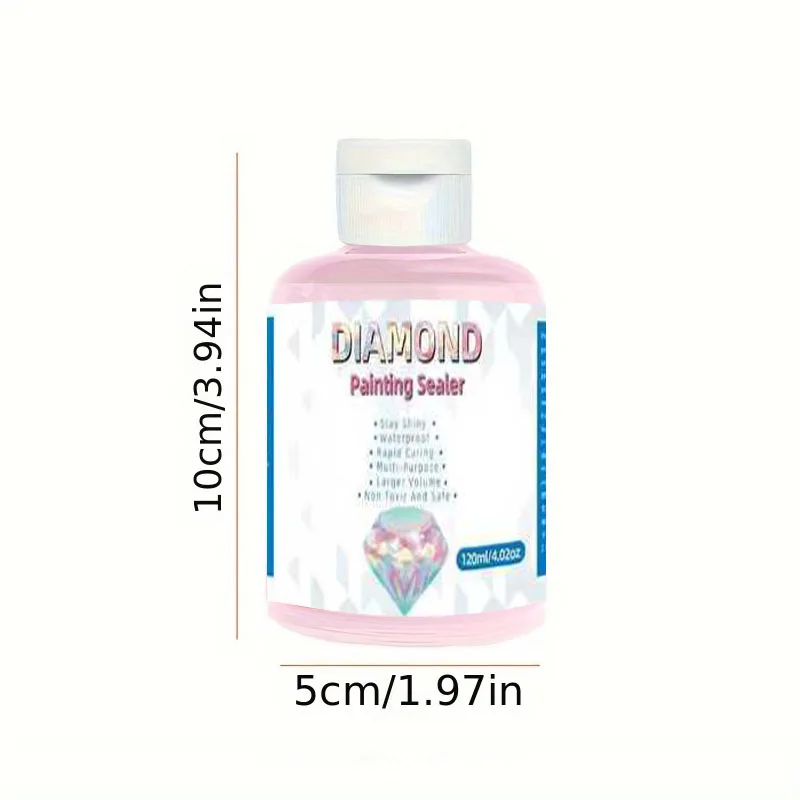 8oz/4oz Diamond Painting Sealer Fast-Drying Long-Lasting Sparkle Non-Toxic Surface Protection For DIY Crafts & Home Decor Puzzle