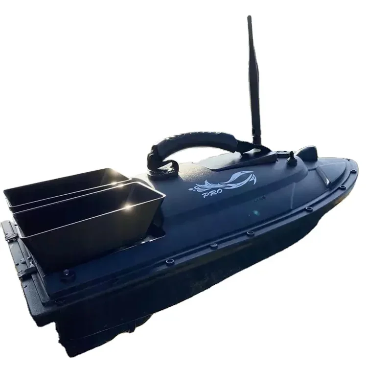 High Speed Racing Boat  RC Fishing Bait Boat Fish Finder 1.5kg Loading 500M Remote Control Double Motor Night Light