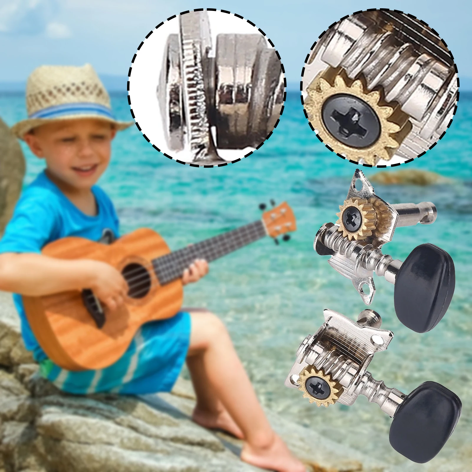 Ukuleles Strings Tuning Keys String Knobs Set Easy Installation Guitarra Supplies For Small Guitars