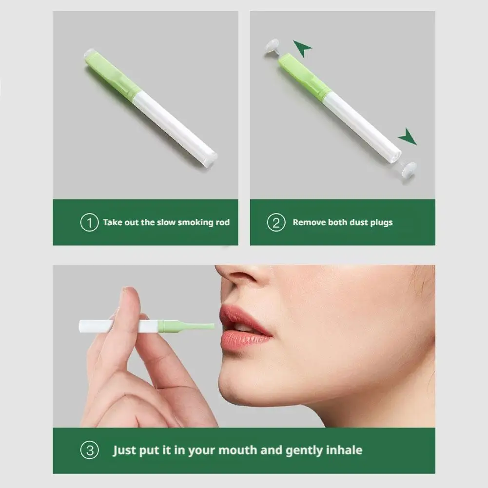 Mint Sigaret Vervanging Stok Rookloze Air Inhalator Adem Stop Roken Verslaving Roken Verlichten Vaping Tool Verse Hulpmiddel