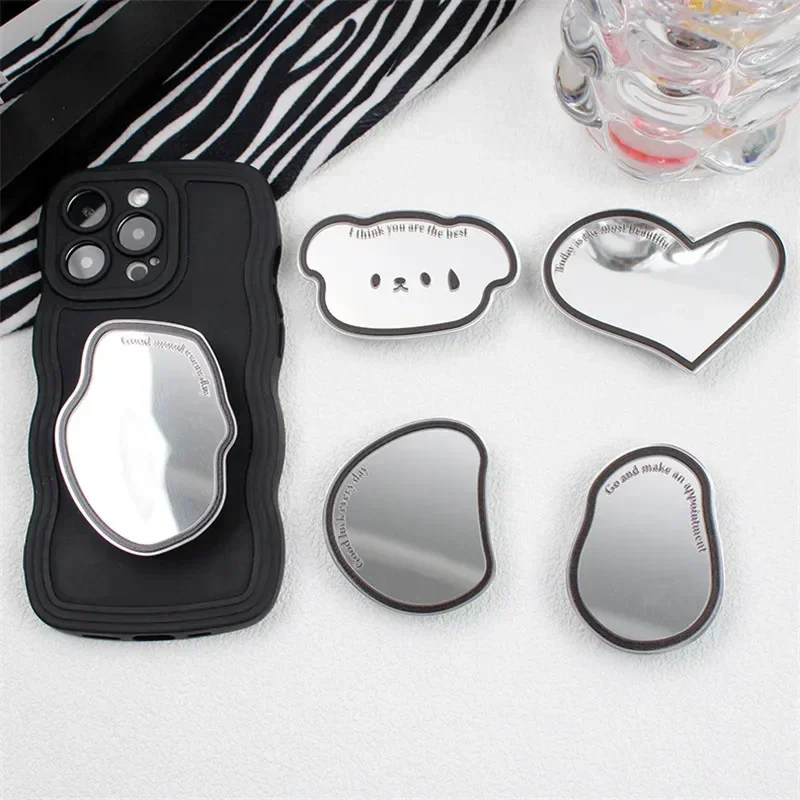 Ins Mobile Phone Holder Cosmetic Mirror Support Ins Extension Frame Finger Bracket Stand Universal Fold Mobile Phone Bracket