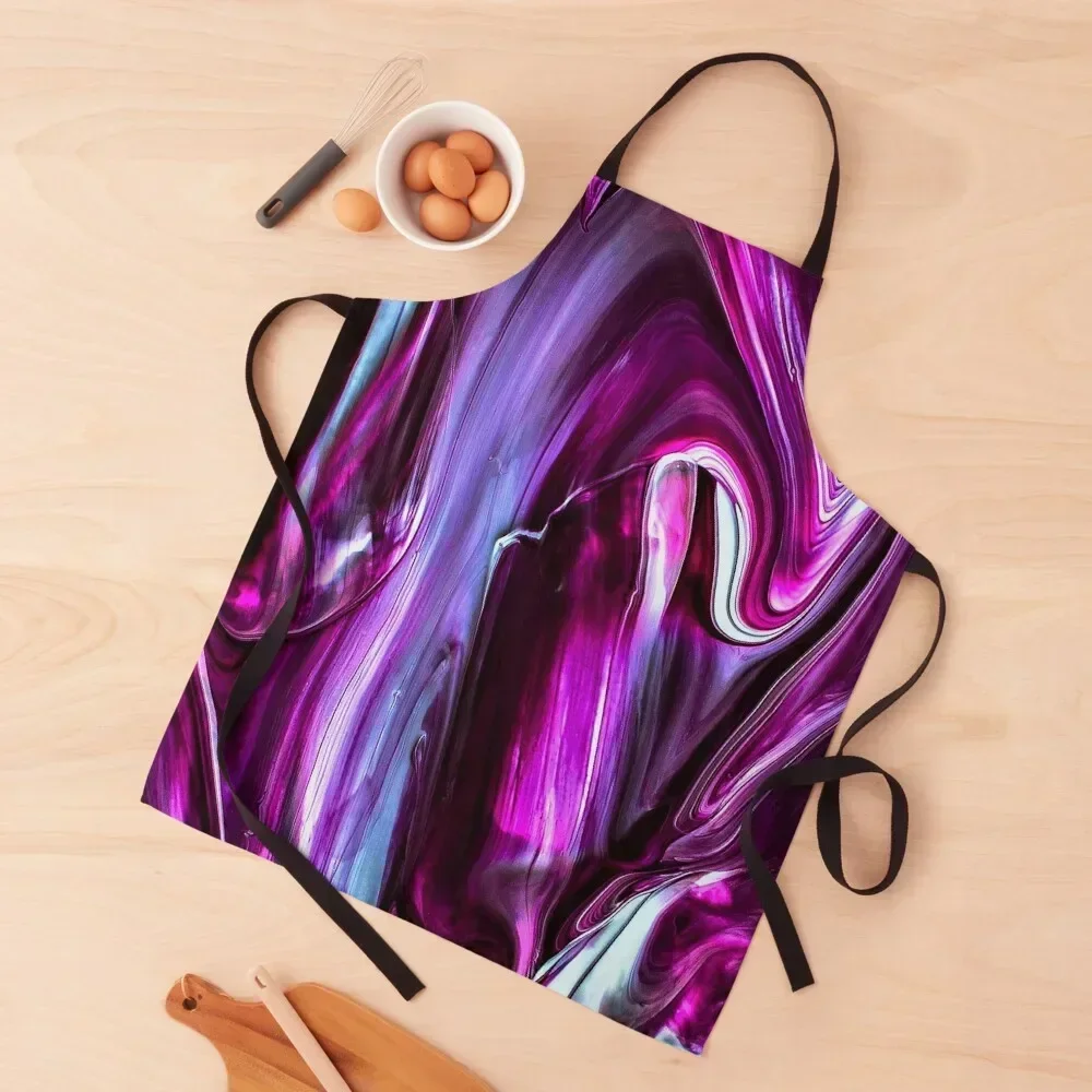 

purple spilled nail lacquer pattern Apron Custom All For Kitchen And Home Kitchen japanese style Apron