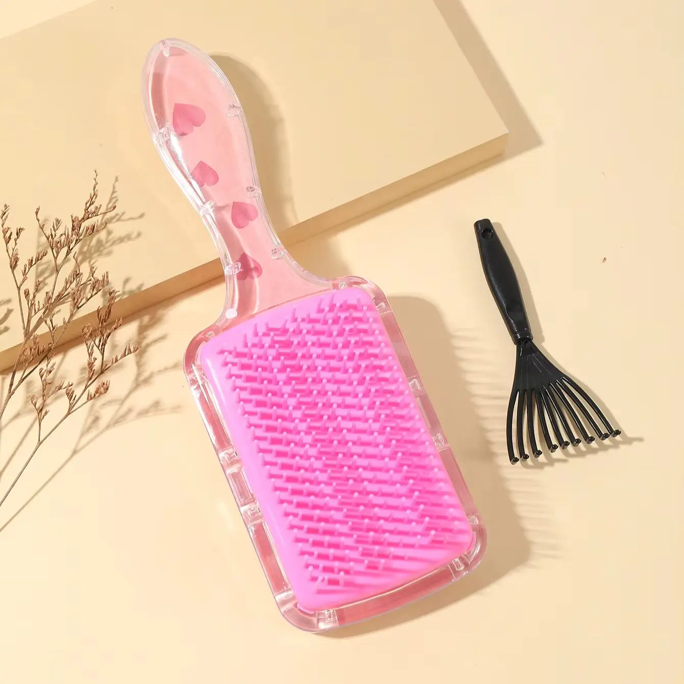 2 قطعة مشط الكرتون تدليك فروة الرأس وسادة هوائية تصفيف الشعر تنظيف مخلب المحمولة تصفيف الشعر مشط خاص للشعر المستعار الحقيقي #6