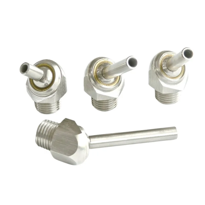 Stainless Steel SS304 High Pressure Coolant Nozzle Adjustable M5 M6 M8 M10 M12 CNC Lathe Tool Tower Spray Water Cooling Nozzle