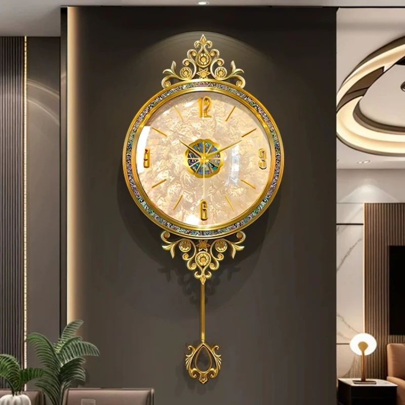 Pendulum Roman Wall Clock Design Large Fashion Modern Decoration Wall Clock Digital Aesthetic Cool Relogio De Parede Home Decor