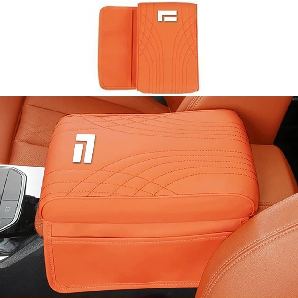 Car Leather Armrest Box Height Increase Pad Central Armrest Protection Kit Accessories Fit For BAIC JISHIi Rox 01 Polestone 01