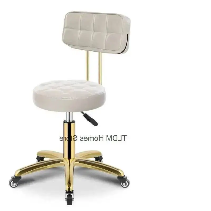 for Metal Office Luxury Beauty Salon Modern Rotating Movable Backrest Barber Chairs Creative Salon Chair Chair for Hair Salon