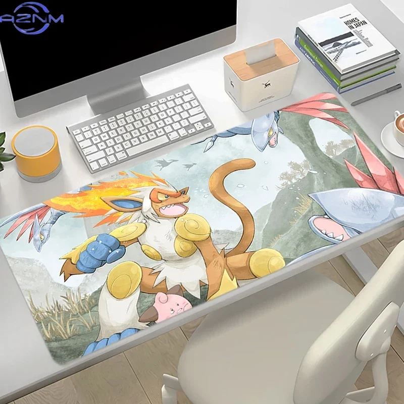 Gamer Mouse Pad Large Computer Keyboard Table Pad Carpet Gaming Accessories Mousepad P-Pokemon Nidoking Anime PC Desk Mat