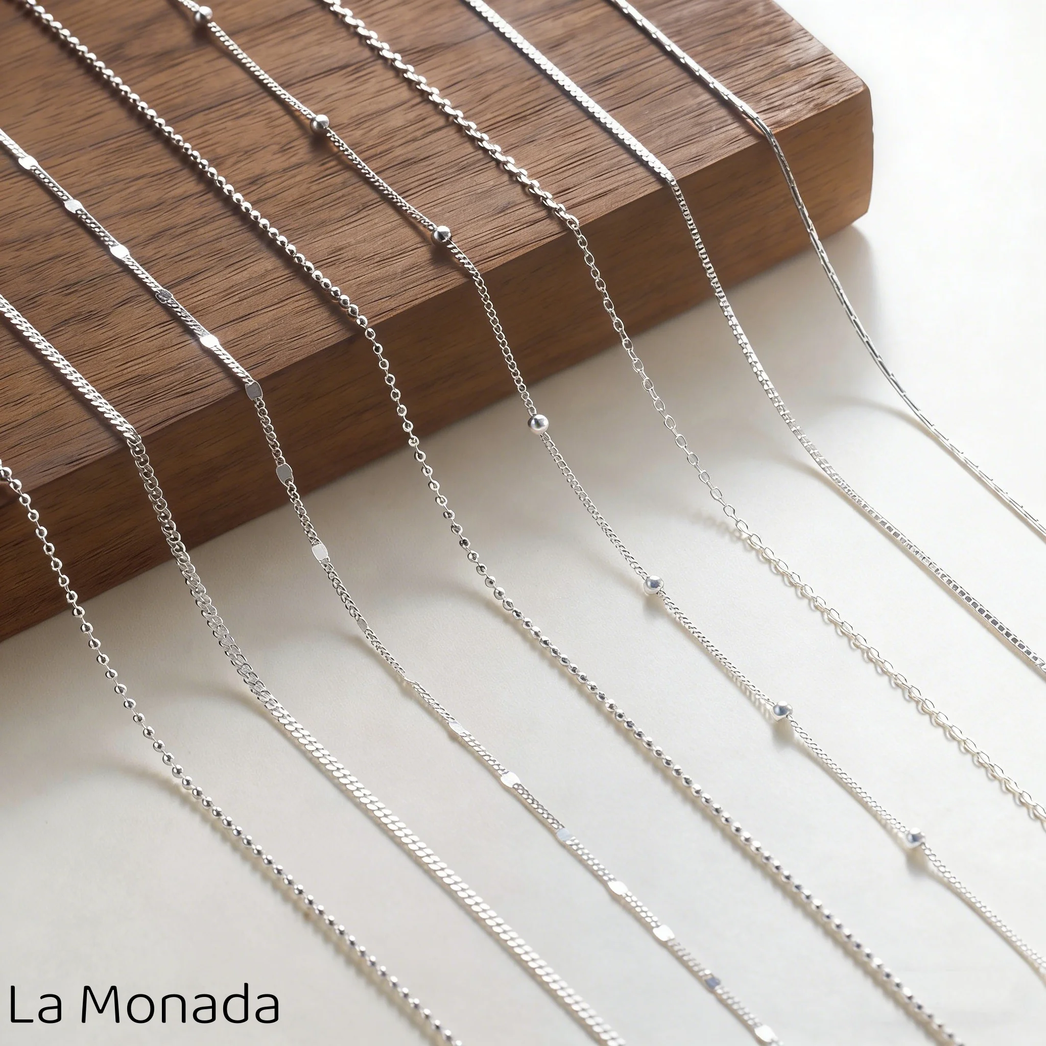 

Female Necklace For Women On Neck Silver 925 Chain Simple Silver Necklaces Women Girls Fashion Sterling Silver Plain Necklace