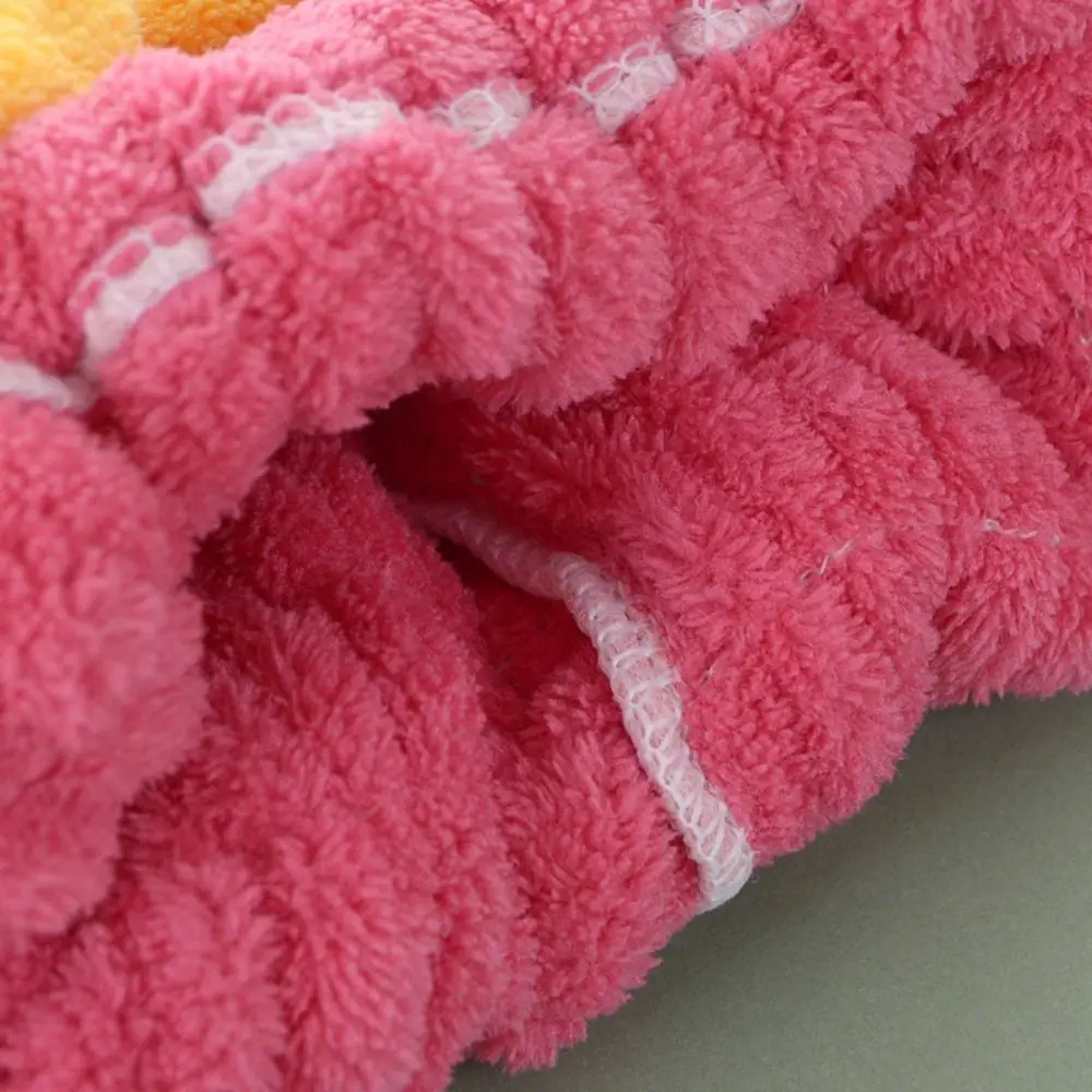 Bowknot Solid Color Dry Hair Hat Absorbent Bathroom Quick Drying Towel Coral Velvet Thick Dry Hair Towel Women