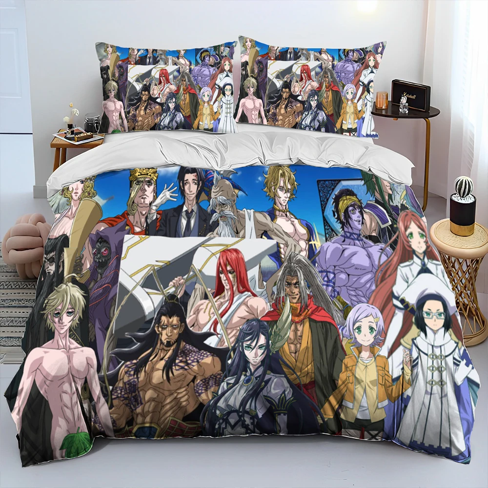 3D Print  Anime Record Of Ragnarok Comforter Bedding Set Duvet Cover Bed Set Quilt Cover Pillowcase King Queen Size Bedding Set