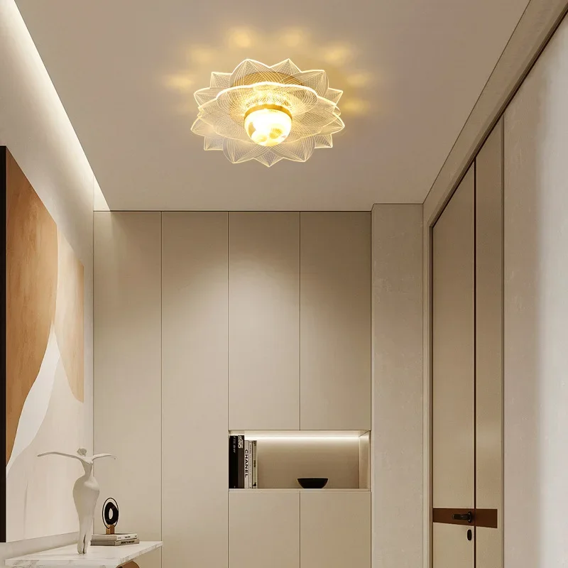

Modern Acrylic Aisle Ceiling Indoor Lighting For Hallway Balcony Bedroom Corridor Porch Decorative Fixtures Nordic Lamps