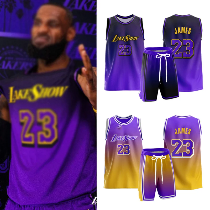 25/26 Basketball Vest Children's Training Vest Men's Women's Lakers No. 23-3 Oversized Breathable Sweat Absorbing Sports Shirt