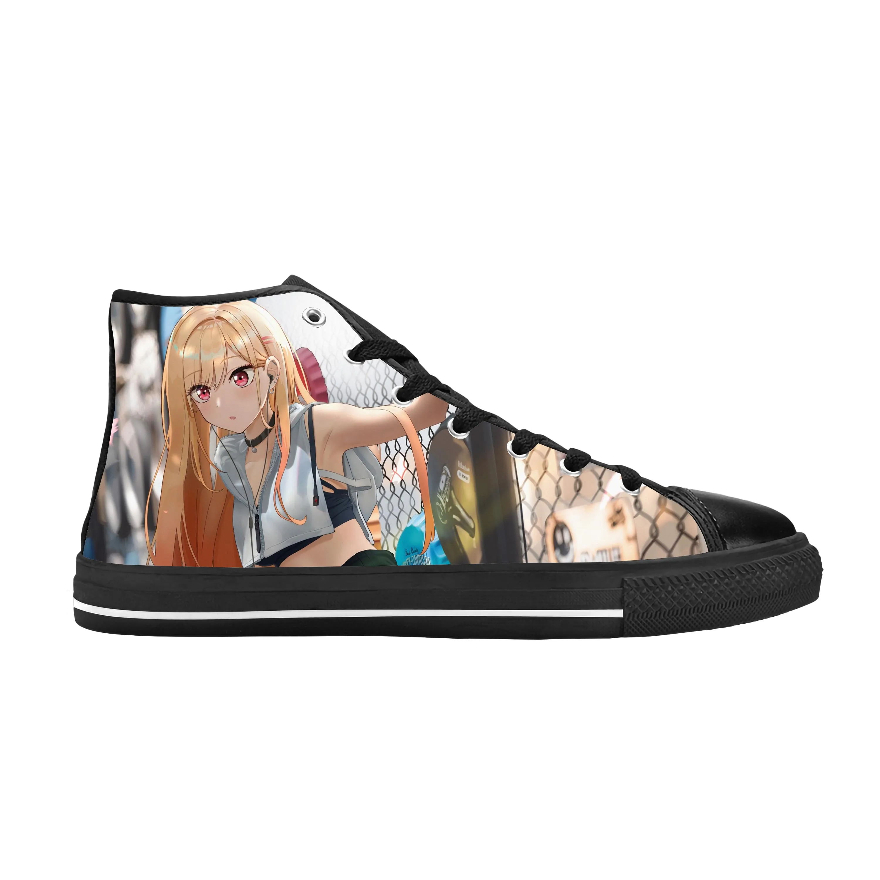 Japanese Anime My Dress-Up Darling Kitagawa Marin Casual Cloth Shoes High Top Comfortable Breathable 3D Print Men Women Sneakers