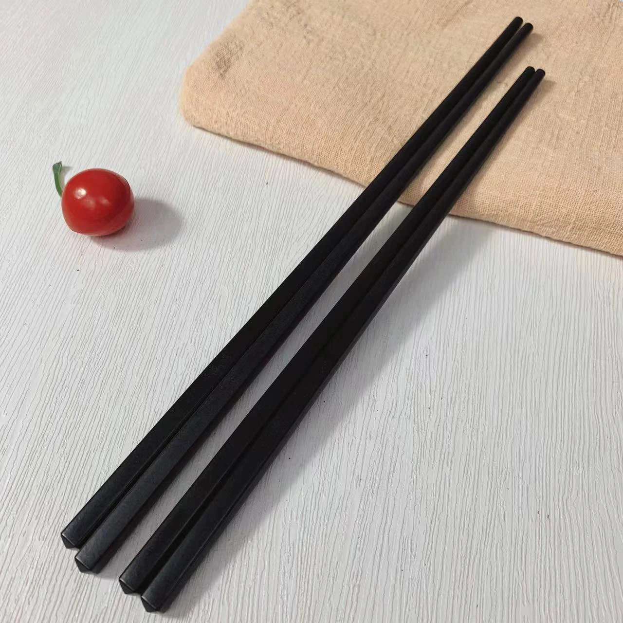 

50 Pairs of Alloy Chopsticks, 50 Pairs Set, PET Safe Material Reusable, Chinese Restaurant Tableware Set